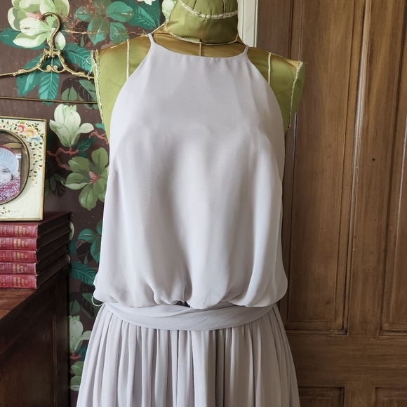 BILL LEVKOFF Blouson Chiffon Sample Dress Size 12 - Picture 2 of 10